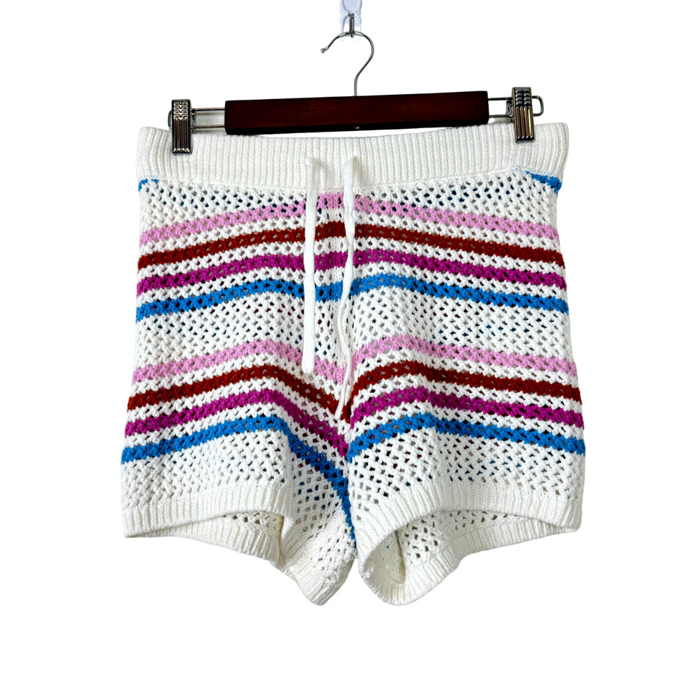 L*Space On The Horizon Striped Shorts Swim Cover-Up NWT Size Large - Picture 2 of 7